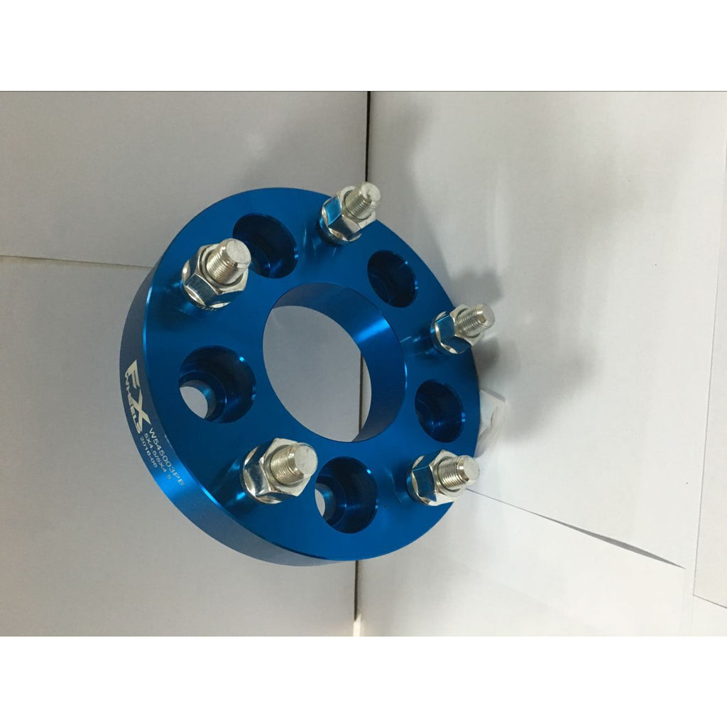 5X114.3Mm-Axle-5X127mmwheel-Bolt-Circle-12X20-Studs-1.25-In-Thick-Blue-Alum