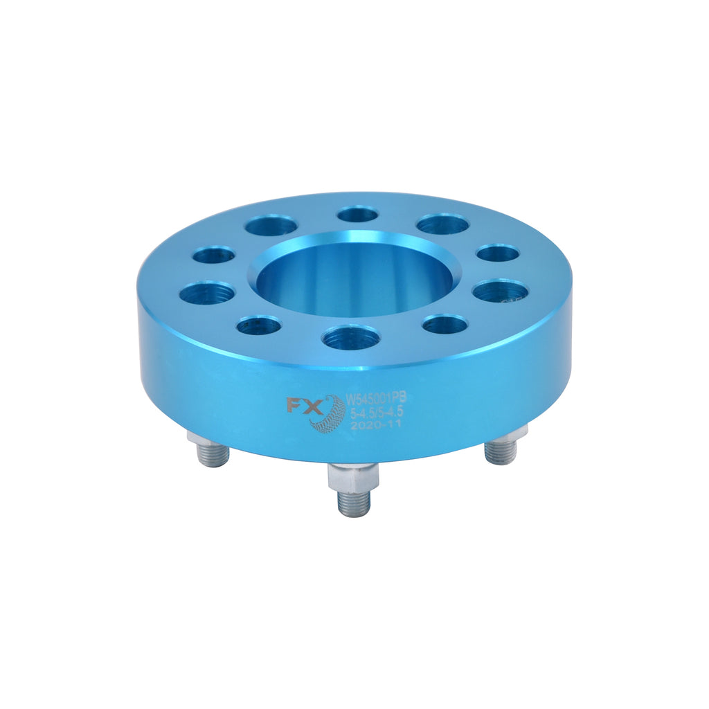 5X114.3Mm5X4.50-In-Bolt-Pattern-1.5-In-Thick-74Mm-Hub-Blue-Alum-Set-Of-2