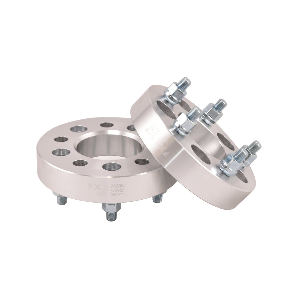 5X114.3Mm5X4.50-In-Bolt-Pattern-1.25-In-Thick-74Mm-Hub-Silver-Alum-Set-Of-2