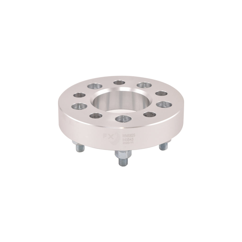 5X114.3Mm5X4.50-In-Bolt-Pattern-1.25-In-Thick-74Mm-Hub-Silver-Alum-Set-Of-2