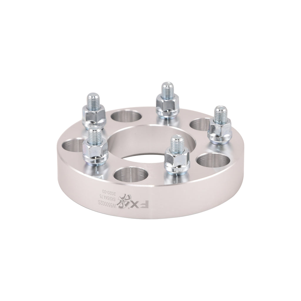 5X127mm-Axle-5X120.7Mm-Wheel-Bolt-Circle-12X1.5-Studs-1.25-In-Thick-Silver-Alum