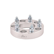 Load image into Gallery viewer, 5X127mm-Axle-5X120.7Mm-Wheel-Bolt-Circle-12X1.5-Studs-1.25-In-Thick-Silver-Alum