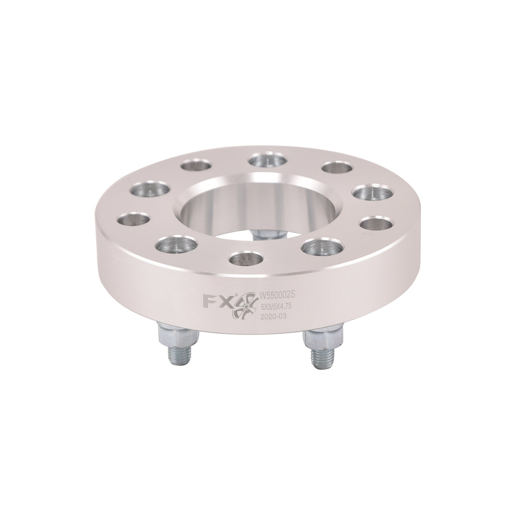 5X127mm-Axle-5X120.7Mm-Wheel-Bolt-Circle-12X1.5-Studs-1.25-In-Thick-Silver-Alum