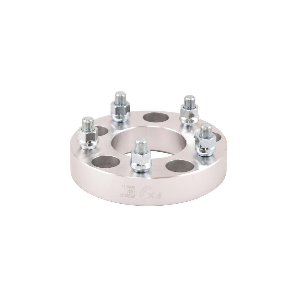 5X127mm5X5.00-In-Bolt-Pattern-1.25-In-Thick-78.10Mm-Hub-Silver-Alum-Set-Of-2