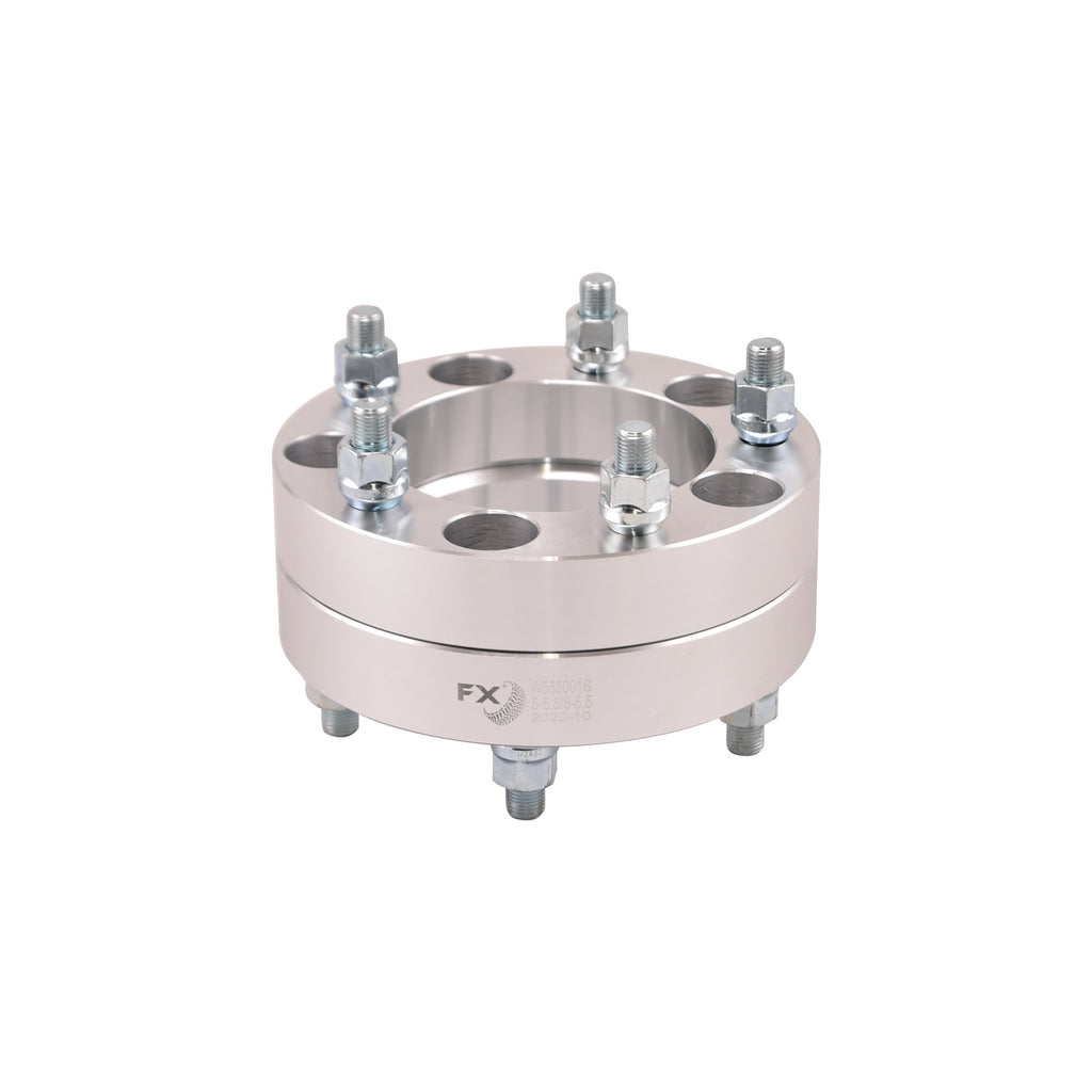5X139.7Mm5X5.50-In-Bolt-Pattern-1.25-In-Thick-108Mm-Hub-Silver-Alum-Set-Of-2