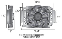 Load image into Gallery viewer, Electra-Cool-Remote-Engine-Oil-Cooler-Fan-Mounted;-16-Pass;-An-8-Inlets