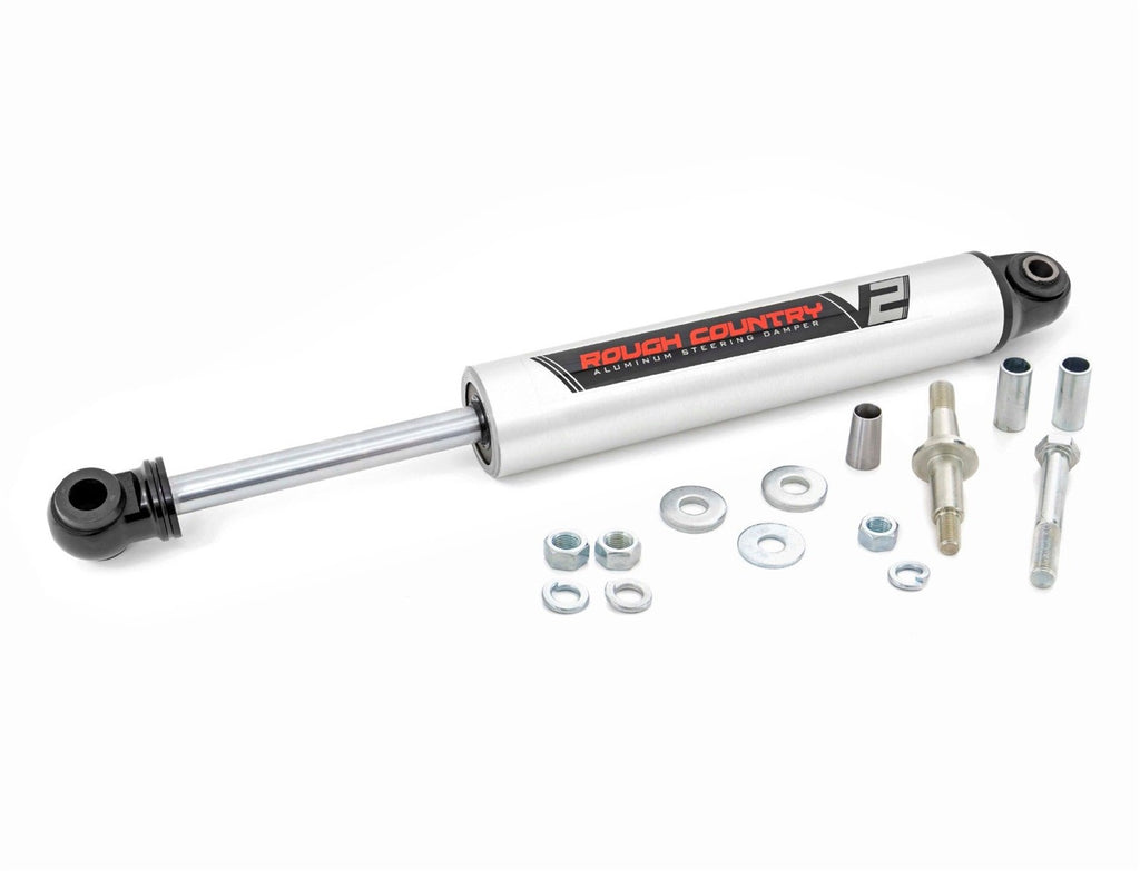 Rough Country 8732370 Steering Stabilizer for Select Dodge Ram 1500, Dodge Ram 2500, Dodge Ram 3500, Ram 2500, Ram