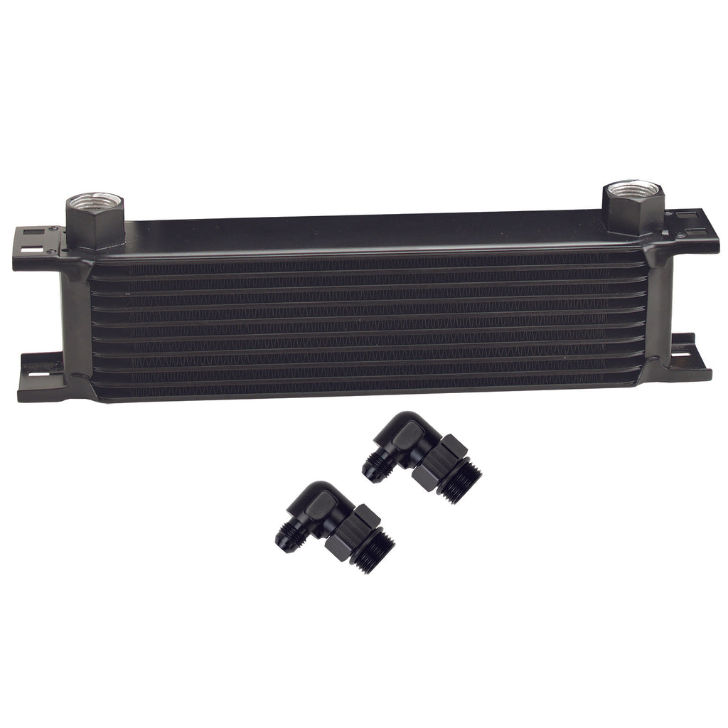 10-Row-Series-10000-Stack-Plate-Oil-Fluid-Cooler,-90-Degree-Swivel--6An