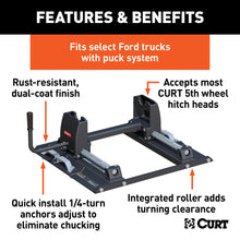 Load image into Gallery viewer, CURT 16020 Puck System 5th Wheel Roller; 24K; Select Ford F-250; F-350; 6.75ft. Bed - Truck Part Superstore