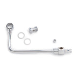 Edelbrock 8126 Chrome 3/8 Steel Fuel Line Kit No Filter
