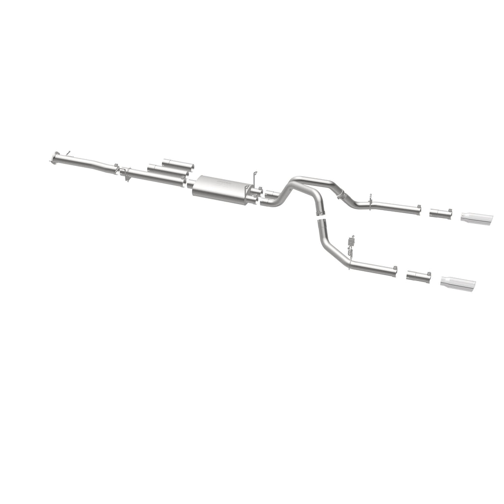 MagnaFlow Exhaust Products 19027 Street Series Polished Cat-Back System for Select Chevrolet Silverado HD, Chevrolet Silverado HD, GMC Sierra HD, GMC Sierra HD