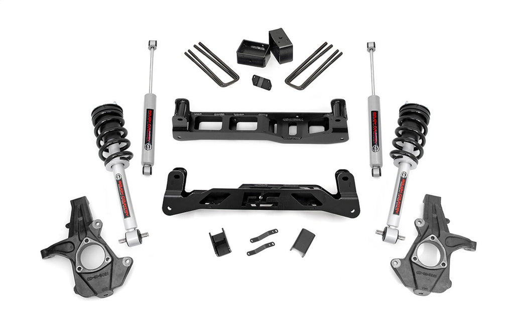 Rough Country 24733 Suspension Lift Kit w/Shocks for Select Chevrolet Silverado 1500, GMC Sierra