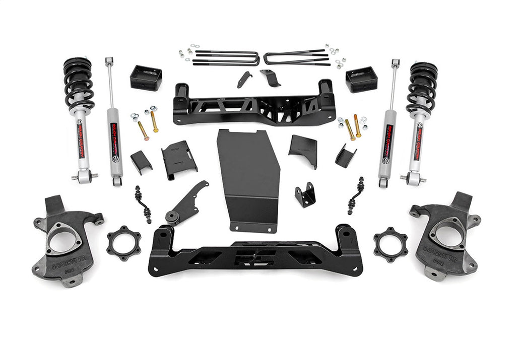 Rough Country 22333 Suspension Lift Kit w/Shocks for Select Chevrolet Silverado 1500, GMC Sierra