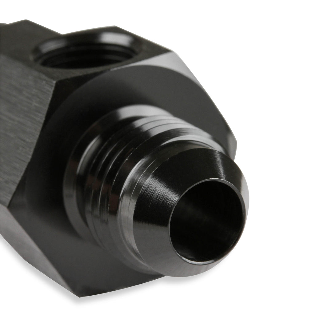 -6-An-Male-To--6-An-Female-Fuel-Pressure-Gauge-Adapter-With-18-Inch-Npt-Port---Black