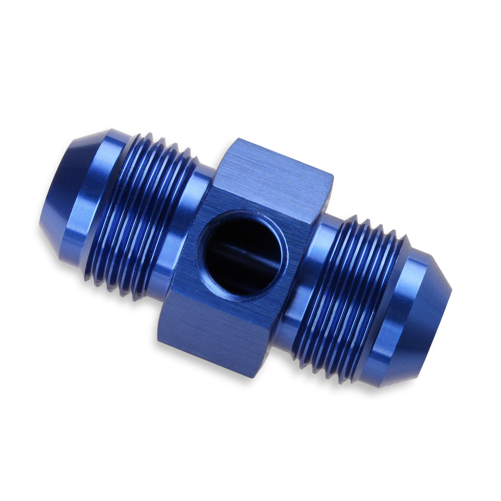 -6-An-Male-To--6-An-Male-Fuel-Pressure-Gauge-Adapter-With-18-Inch-Npt-Port---Blue