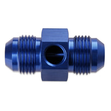 Load image into Gallery viewer, -6-An-Male-To--6-An-Male-Fuel-Pressure-Gauge-Adapter-With-18-Inch-Npt-Port---Blue