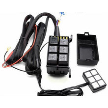 Load image into Gallery viewer, 6-Gang-Auxiliary-Switch-Panel-W-Multi-Choice-Button-Pad-Label-Kit