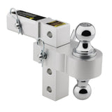 Smittybilt 2925 6 Inch Adjustable Aluminum Drop Hitch With Reversible 2 In And 1 7/8 In.