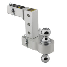 Load image into Gallery viewer, 6-Inch-Adj-Alum-Drop-Hitch-With-Reversible-2-In-And-1-78-In-Steel-Balls.-Load-Rating-Max-6K-Lbs