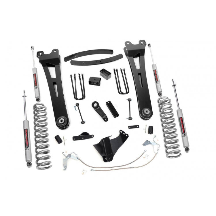 6-Inch-Ford-08-10-F-250F-350-Super-Duty-Radius-Arm-Suspension-Lift-Kit-N3-Shocks-Diesel-Rough-Country