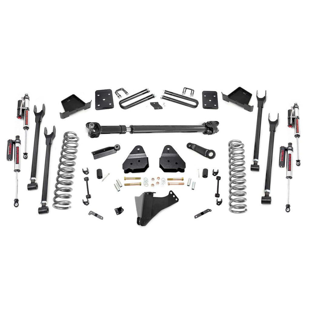 6-Inch-Ford-4-Link-Suspension-Lift-Kit-3.5-Inch-Axle-Diam-Vertex-Reservoir-Shocks-WFront-Drive-Shaft-17-19-F-250-4Wd-Diesel-WO-Overloads-Rough-Country