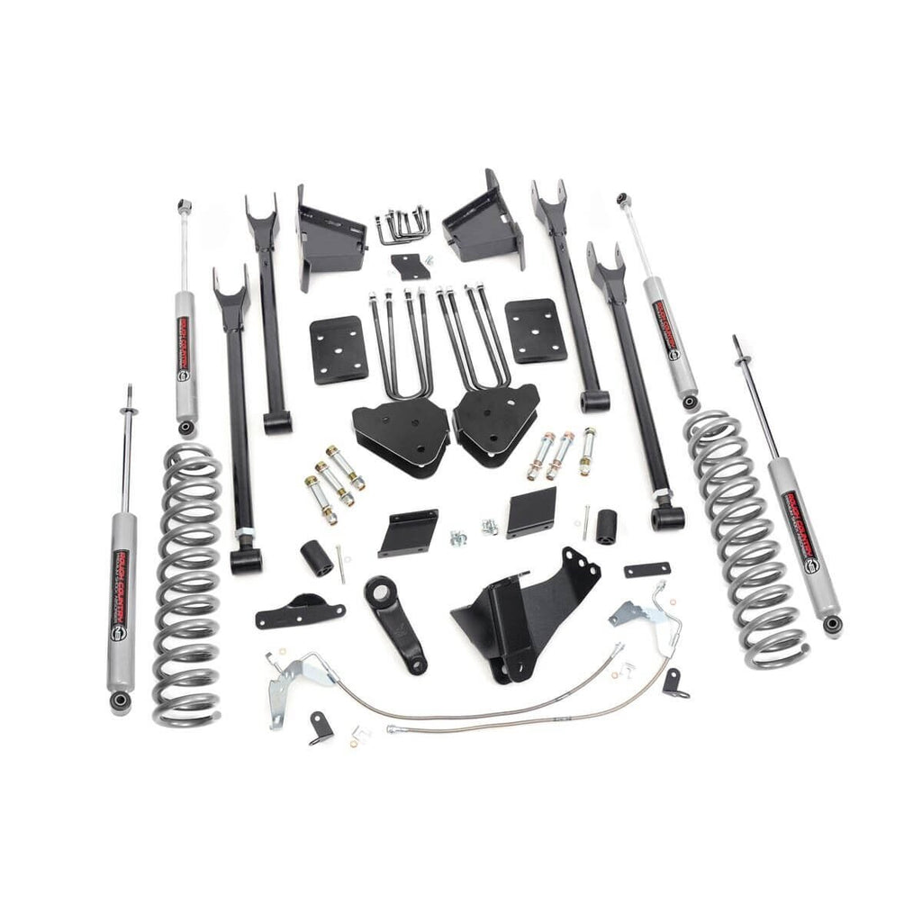6-Inch-Ford-4-Link-Suspension-Lift-Kit-N3-Shocks-No-Rear-Overload-Springs-15-16-F-250-4Wd-Diesel-Rough-Country