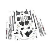 Rough Country 527.20 6 Inch Ford 4-Link Suspension Lift Kit N3 Shocks No Rear Overload Springs 15-16 F-250 4WD Diesel