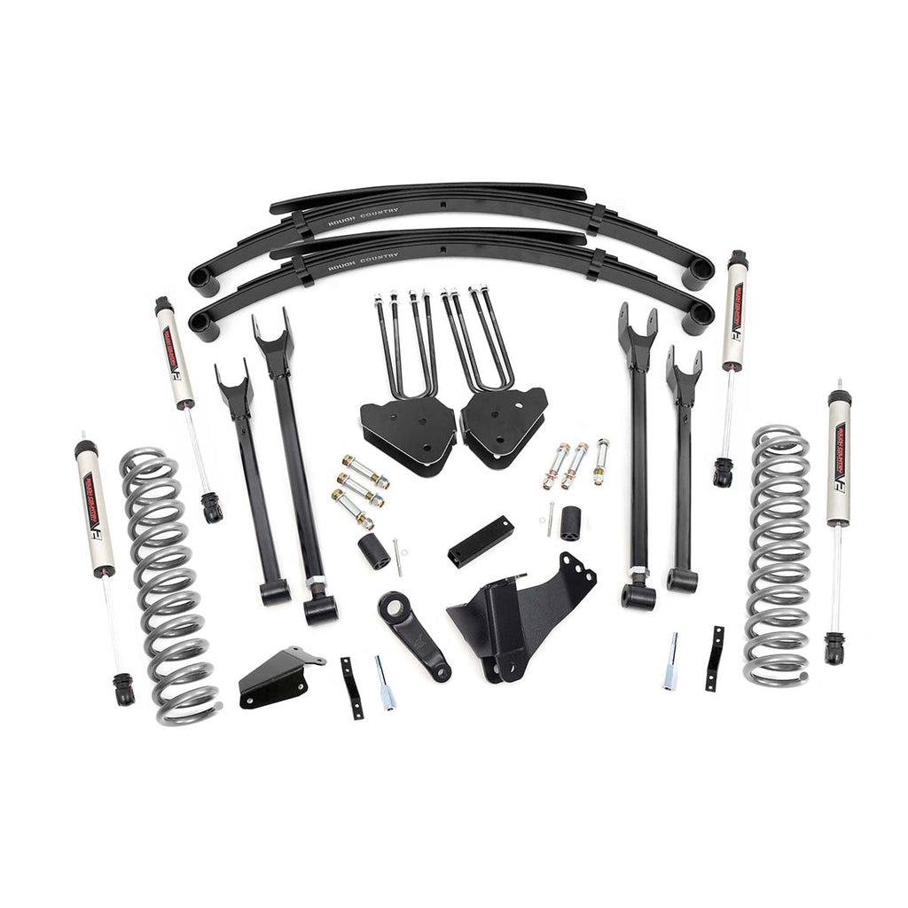 6-Inch-Ford-4-Link-Suspension-Lift-System-WV2-Shocks-05-07-F-250350-4Wd-Gas-Rough-Country
