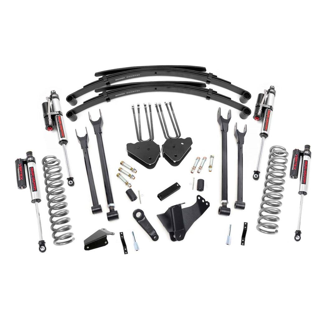 6-Inch-Ford-4-Link-Suspension-Lift-System-WVertex-Shocks-05-07-F-250350-4Wd-Gas-Rough-Country