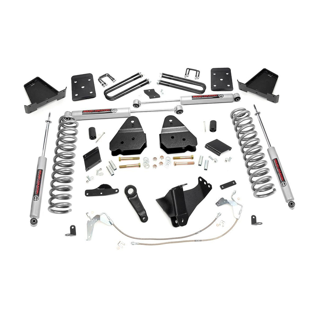 6-Inch-Suspension-Lift-Kit-11-14-F-250-4Wd-Gas-No-Overloads-Rough-Country