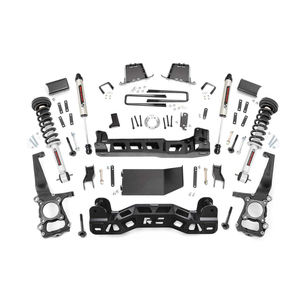 6-Inch-Suspension-Lift-Kit-Lifted-N3-Struts--V2-Shocks-11-14-F-150-4Wd-Rough-Country