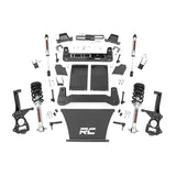 Rough Country 21771 6 Inch Suspension Lift Kit Lifted Struts & V2 19-20 Silverado 1500 4WD/2WD