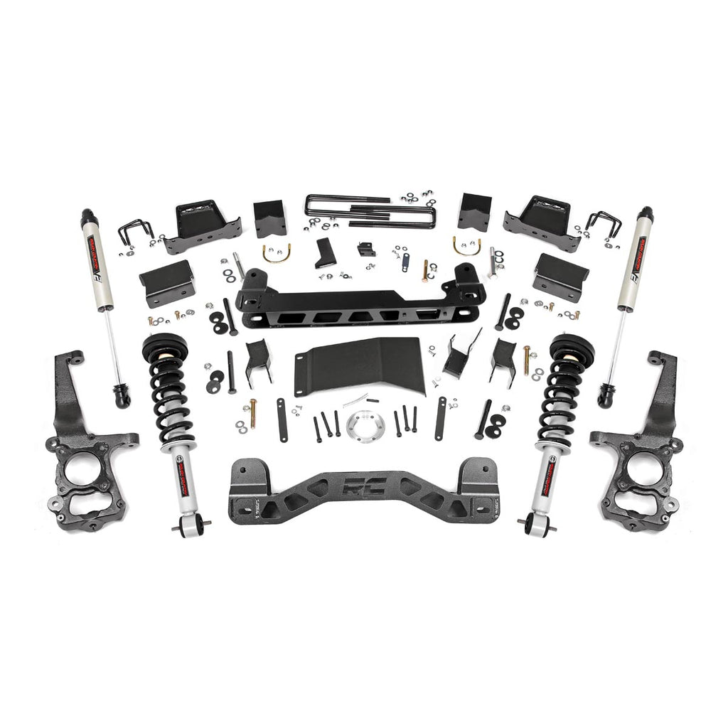 6-Inch-Suspension-Lift-Kit-Lifted-Struts--V2-Shocks-15-20-F-150-4Wd-Rough-Country