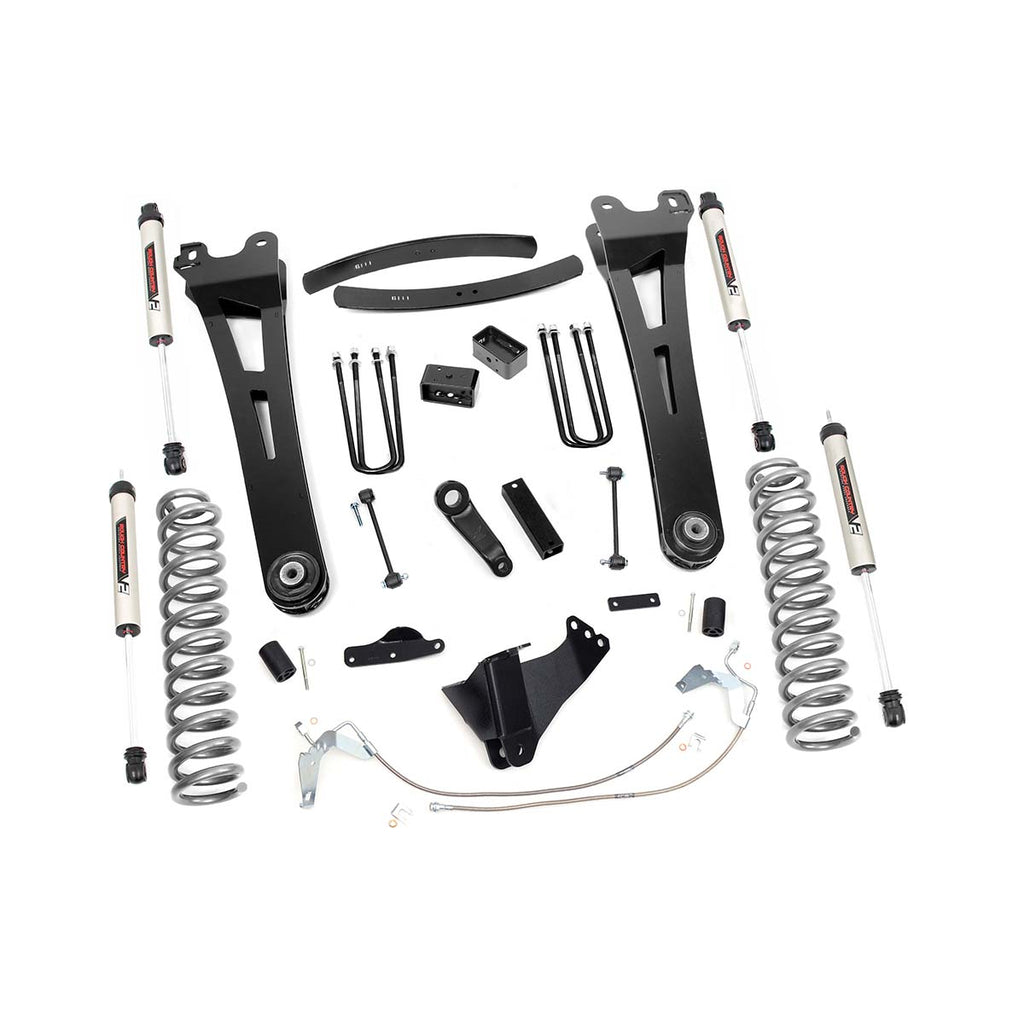 6-Inch-Suspension-Lift-Kit-Radius-Arms-WV2-Shocks-08-10-F-250350-4Wd-Gas-Rough-Country