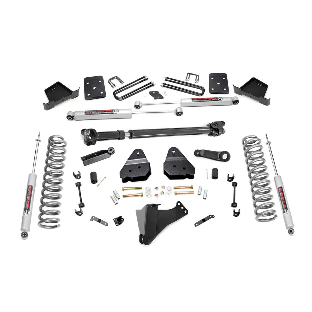 6-Inch-Suspension-Lift-Kit-WFront-Drive-Shaft-17-19-F-250-4Wd-WO-Overloads-Diesel-Rough-Country