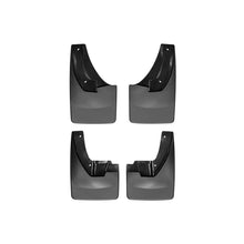 Load image into Gallery viewer, ~(6-Lbs.-38X26x8)~-Black-No-Drill-Mudflaps-Dodge-Ram-Truck-1500-2009---2014-With-Fender-Flares;-A-Plastic-Rock-Chip-Trim-Piece-May-Need-To-Be-Removed-To-Ensure-Proper-Installation.