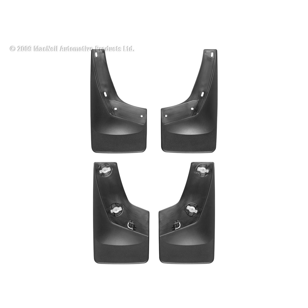 ~(6-Lbs.-38X26x8)~-Black-No-Drill-Mudflaps-Gmc-Sierra-2007---2007-Will-Not-Fit-With-Fender-FlaresTrim.-Will-Fit-With-Factory-Running-Boards;-Rears-Will-Not-Fit-Dually-Pickkups