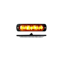 Load image into Gallery viewer, 6-Led-Ultra-Slim-Flush-Mount-19-Flash-Pattern-Marker-Strobe-Light-(Amber)