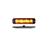 Race Sport RS70016A 6-LED Ultra Slim Flush Mount 19-Flash Pattern Marker Strobe Light (Amber)
