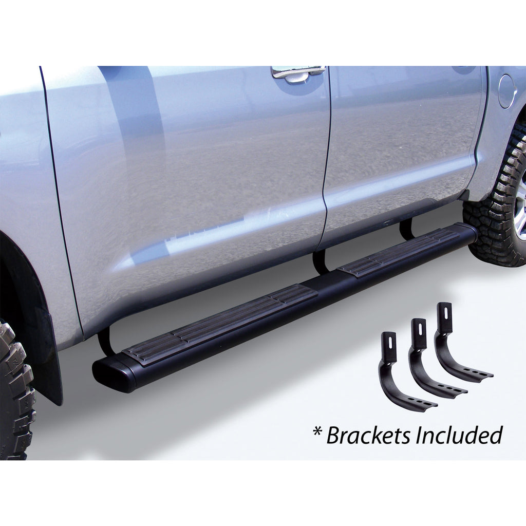 6-Oe-Xtreme-Side-Steps-With-Mounting-Brackets-Kit---Black-Powder-Coat