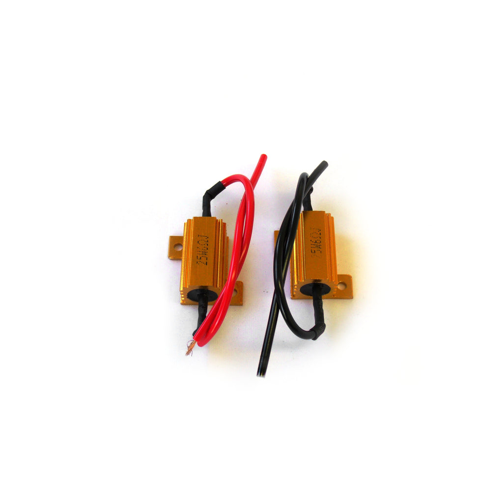 6-Ohm-25W-Load-Resistors-(Pair)---Stops-Rapid-Flashing-Turn-Signals