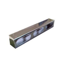 Load image into Gallery viewer, 6-X-2.5In-Triple-Oval-Polished-Stainless-Steel-Light-Box-W-Knockouts