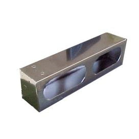 6-X-2.5In-Double-Oval-Polished-Stainless-Steel-Light-Box-W-Knockouts