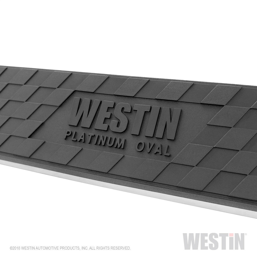 ~(60-Lbs.-85X19x4)~-Platinum-4-Oval-Nerf-Step-Bars-Black-1500-Quad-Cab-2019-(Excl.-2019-Ram-1500-Classic)