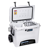 HUSKY TOWING BDCR60 60 QT ROLLING COOLER W ACCESSORIES