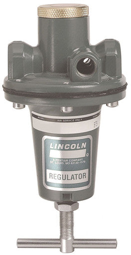 Lincoln Industrial 600006 Air Regulator, Die Cast Zinc, 3/8 inch npt Female Threads With Gauge Port, 0 to 250 psi Operating Pressure