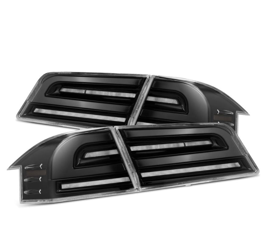 AlphaRex 601110 LED Taillights Alpha Black for Select Tesla S