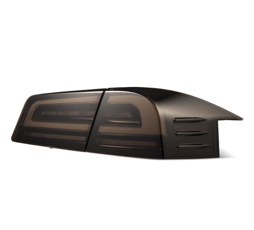 AlphaRex 601120 LED Taillights Black Smoke for Select Tesla S