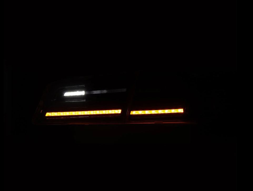AlphaRex 601120 LED Taillights Black Smoke for Select Tesla S
