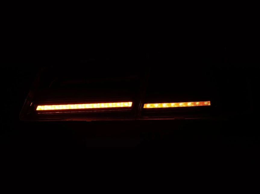 AlphaRex 601130 LED Taillights Black Red for Select Tesla S